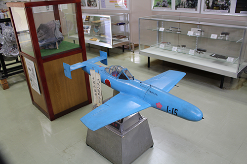 土浦駐屯地・武器学校展示の桜花(特殊滑空機・特攻兵器)の模型