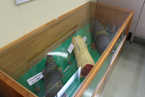 陸上自衛隊土浦駐屯地・武器学校に展示の各種榴弾