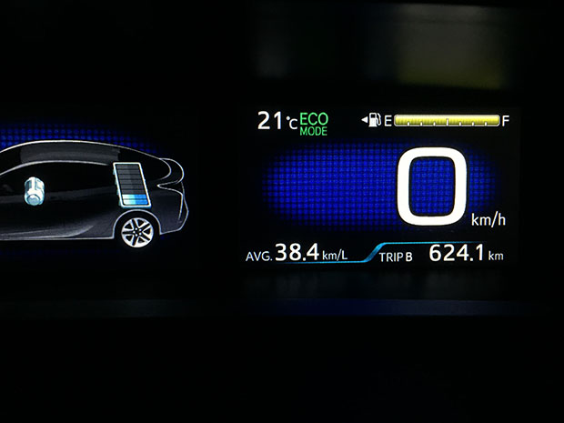 プリウス50系の2018年5月31日オイル交換後の平均燃費
