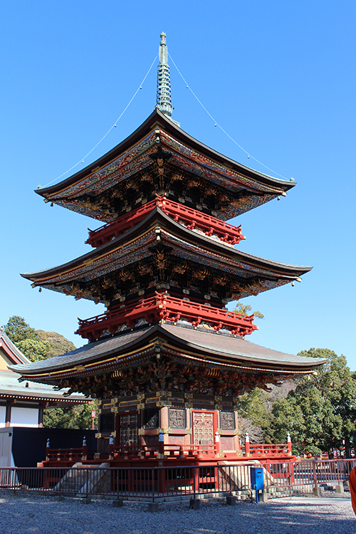 成田山新勝寺の三重塔（重要文化財）