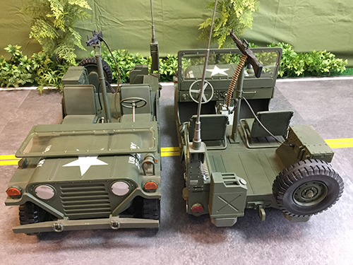 21stCenturyToysのM151A2ジープ前後比較